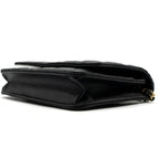 CHANEL CLASSIC WALLET ON CHAIN LAMBSKIN BLACK GHW