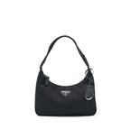 PRADA NYLON MINI TESSUTO SHOULDER BAG BLACK SHW