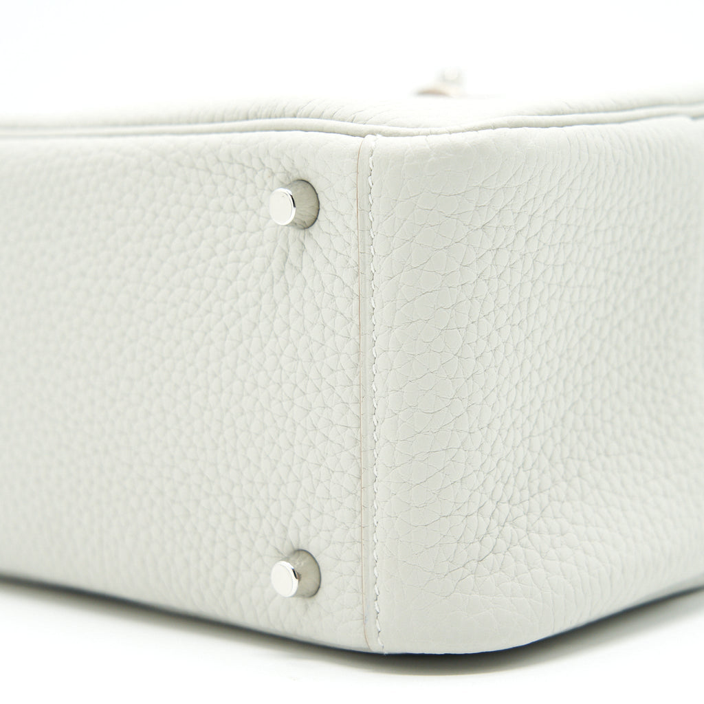 Hermes Mini Lindy 80 Gris Pale SHW