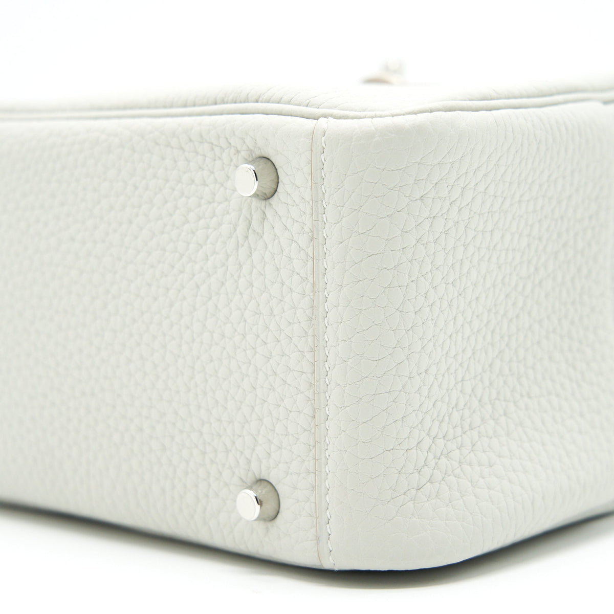 Hermes Mini Lindy 80 Gris Pale SHW