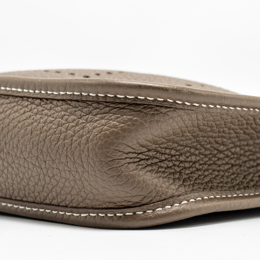Hermes Mini Evelyne clemence etoupe GHW