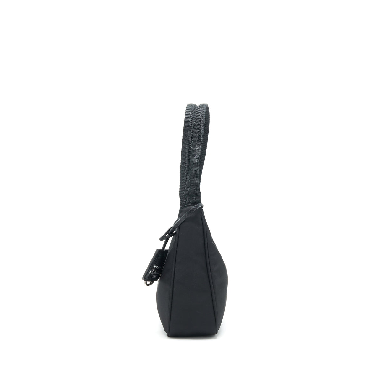 PRADA NYLON MINI TESSUTO SHOULDER BAG BLACK SHW