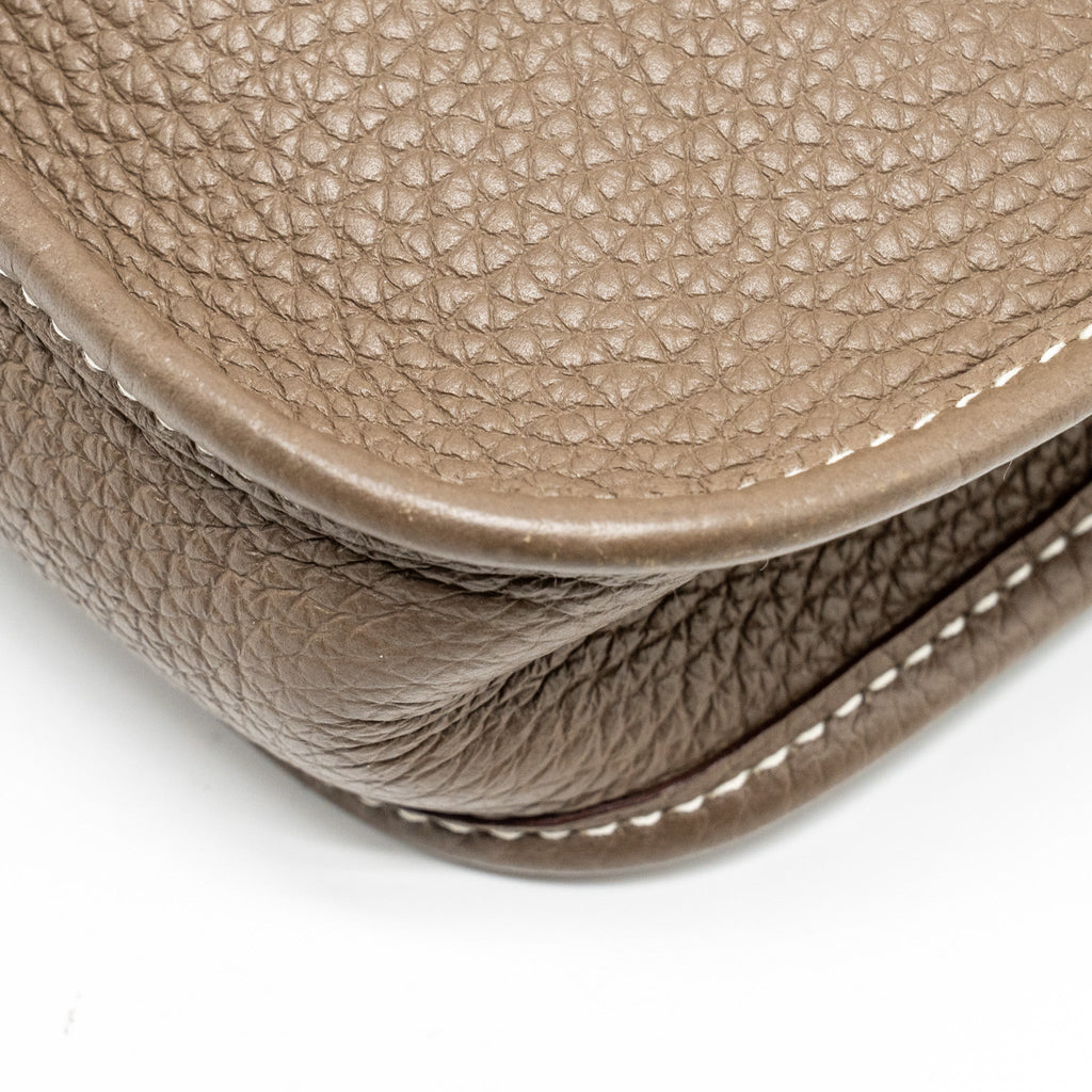 Hermes Mini Evelyne clemence etoupe GHW