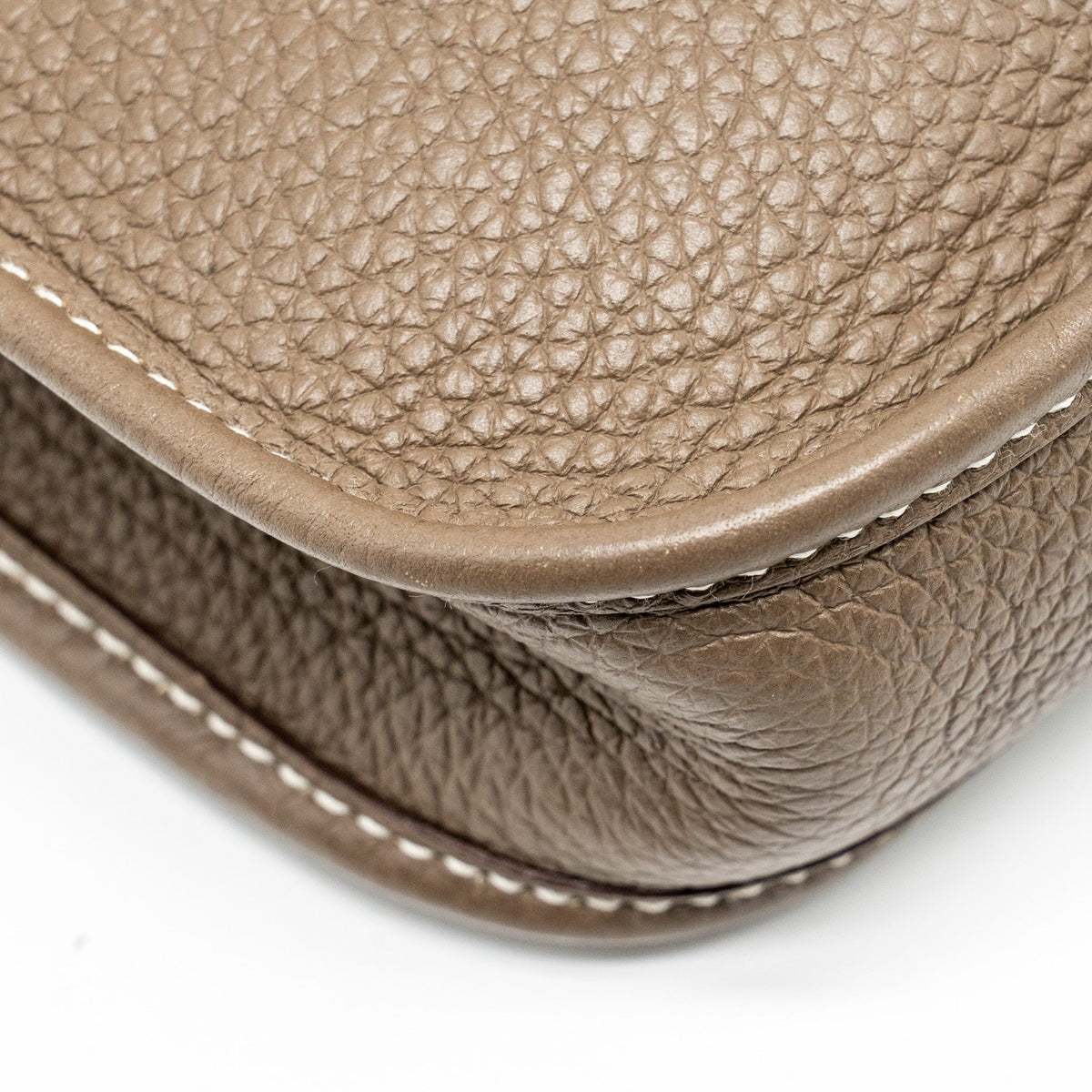 Hermes Mini Evelyne clemence etoupe GHW