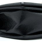 CHANEL SMALL CHEVRON BOY BAG SHINY GRAINED CALFSKIN BLACK SHW