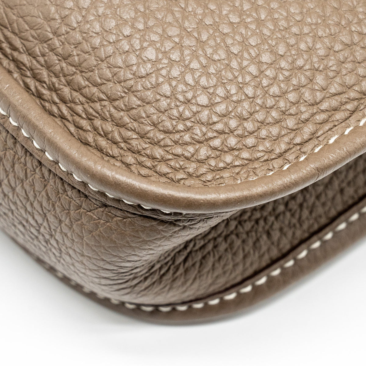 Hermes Mini Evelyne clemence etoupe GHW