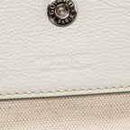Goyard Saint Louis PM Tote Bag COCUR GOYARD Goyardine Canvas/Leather White/Grey SHW