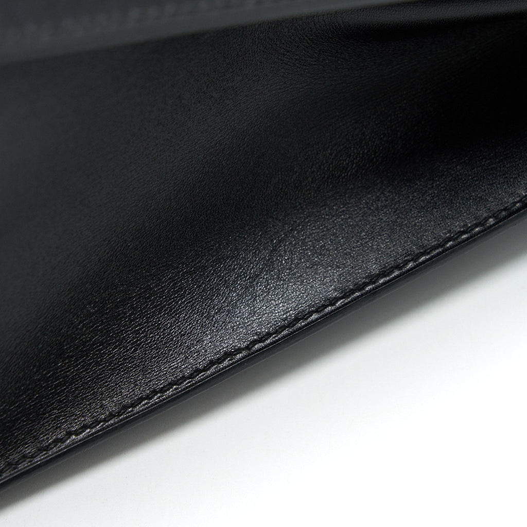 HERMES KELLY32 BOX LEATHER BLACK GHW (SHOULDER STAP MISSING)