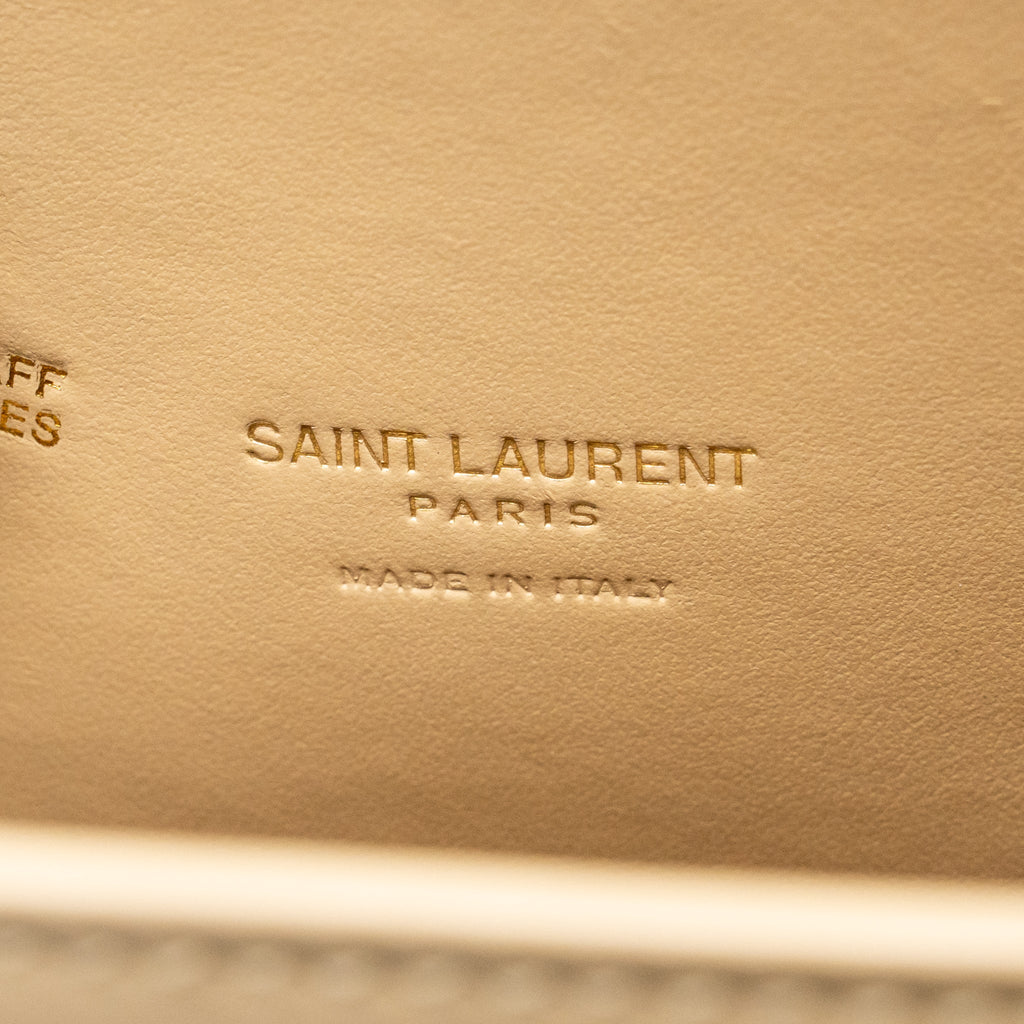 Saint Laurent/YSL Baby Sac De Jour Smooth Calfskin Beige GHW