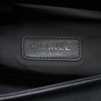 CHANEL MEDIUM BOY BAG LAMBSKIN BLACK RUTHENIUM SHW