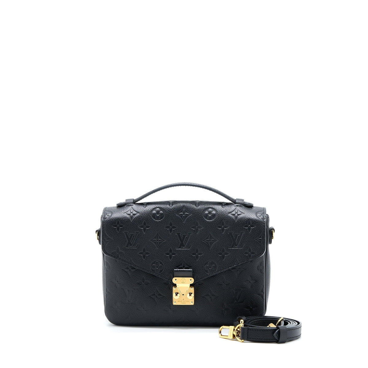LOUIS VUITTON POCHETTE MÉTIS MONOGRAM EMPREINTE BLACK GHW