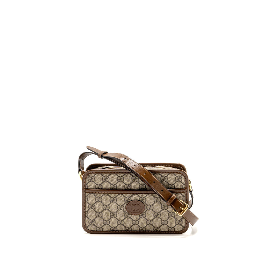 Gucci Interlocking G Mini Bag GG Supreme Canvas Brown GHW