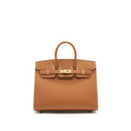 HERMES BIRKIN 25 SELLIER GOLD WITH GHW EPSOM LEATHER