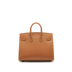 HERMES BIRKIN 25 SELLIER GOLD WITH GHW EPSOM LEATHER