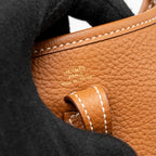 HERMES Mini Evelyn Clemence Gold GHW