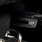 DIOR MINI LADY DIOR SATIN CRYSTAL BLACK SHW