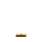 Chanel card holder croc-embossed calfskin gold metallic GHW