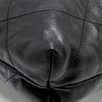 CHANEL MEDIUM 22 BAG CALFSKIN BLACK SHW (MICROCHIP)