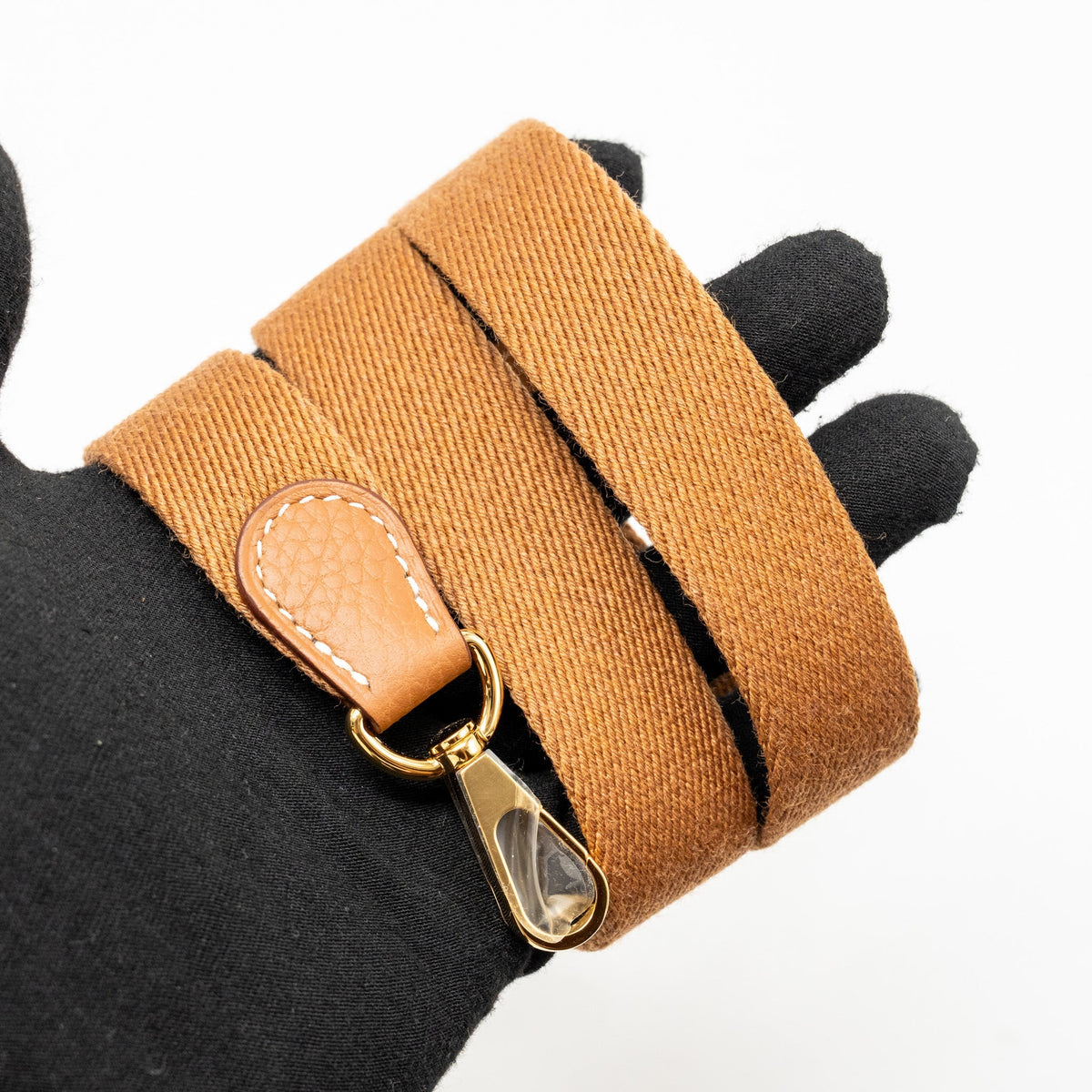 HERMES Mini Evelyn Clemence Gold GHW