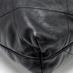 CHANEL MEDIUM 22 BAG CALFSKIN BLACK SHW (MICROCHIP)