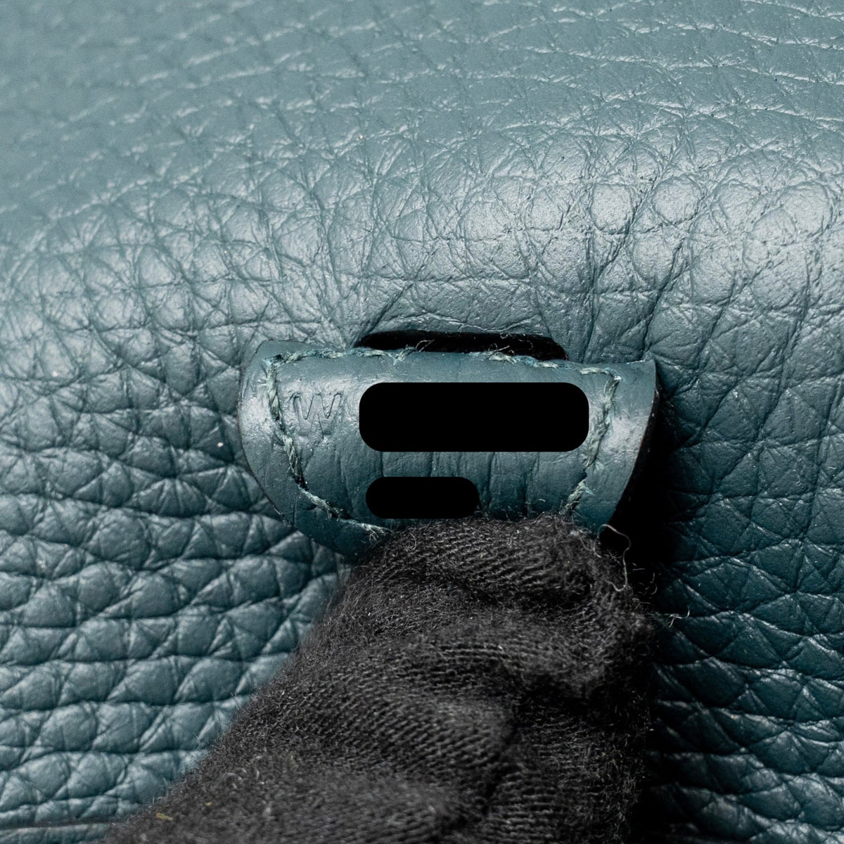 Hermes Mini Evelyne Clemence Vert Cypres SHW