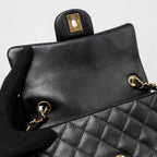 CHANEL MINI RECTANGULAR FLAP BAG CAVIAR BLACK GHW