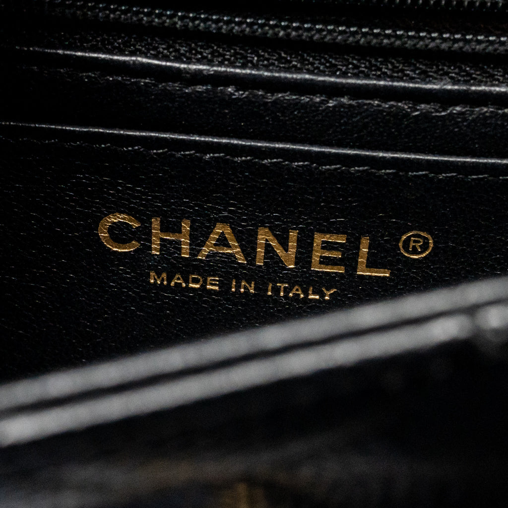 CHANEL MINI RECTANGULAR FLAP BAG CAVIAR BLACK GHW