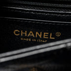 CHANEL MINI RECTANGULAR FLAP BAG CAVIAR BLACK GHW