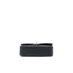 CHANEL SMALL CLASSIC DOUBLE FLAP BAG CAVIAR BLACK GHW (MICROCHIP)