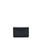 CHANEL CLASSIC WALLET ON CHAIN CAVIAR BLACK GHW