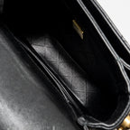Chanel 22B Round Messenger Bag Grained Calfskin Black GHW (Microchip)