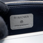 DIOR X RIMOWA CLUTCH TRUNK BAG ALUMINIUM / CALFSKIN SILVER / BLACK SHW