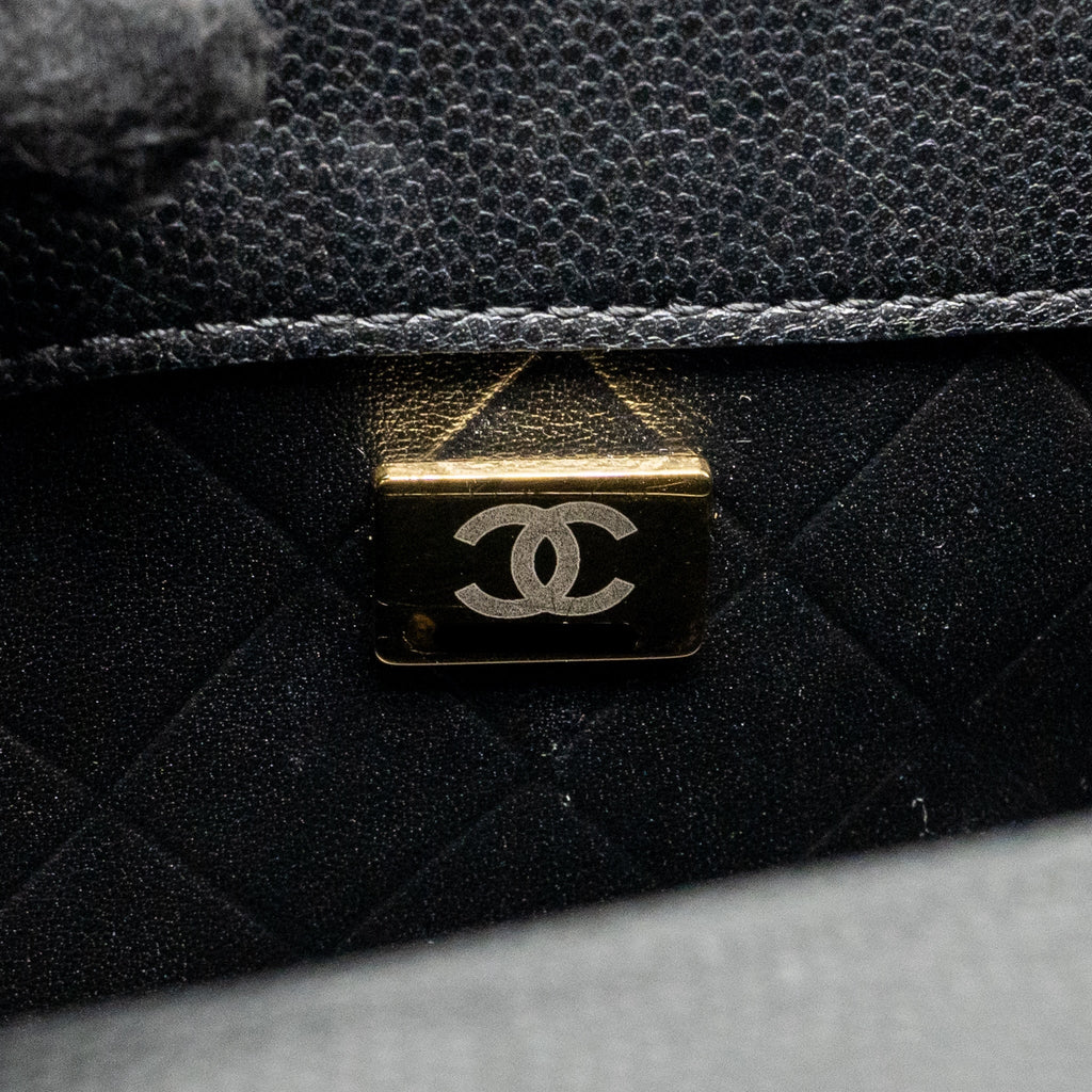 Chanel 22B Round Messenger Bag Grained Calfskin Black GHW (Microchip)