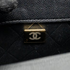 Chanel 22B Round Messenger Bag Grained Calfskin Black GHW (Microchip)