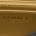 CHANEL PEARL CRUSH MINI SQUARE LAMBSKIN BLACK BRUSHED GHW (MICROCHIP)