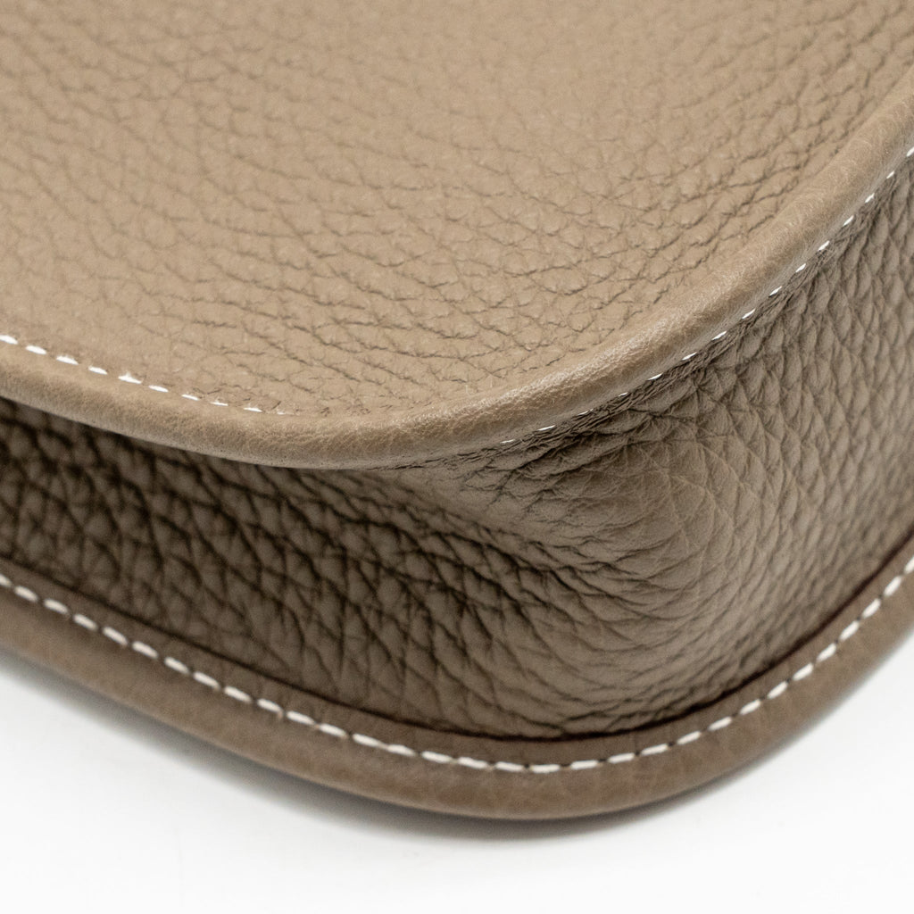Hermes Mini Evelyne Clemence Etoupe GHW