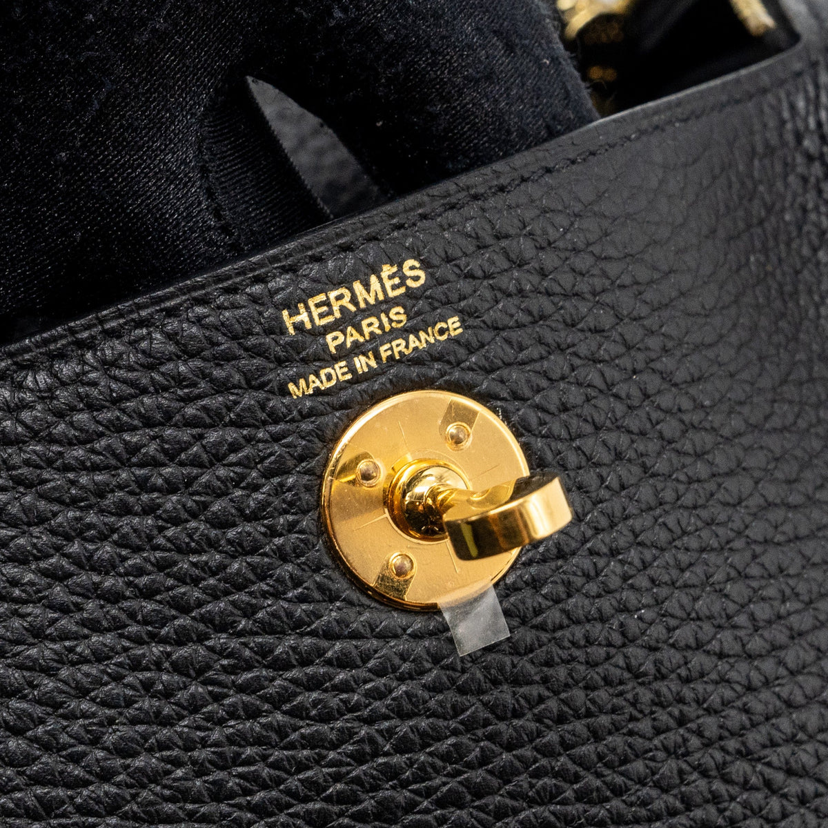 Hermes mini lindy clemence black GHW