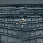 Hermes Constance long wallet Alligator Vert Rousseau GHW