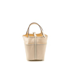 Hermes Cargo Picotin 18 Lock Bag Toile Canvas / Swift Nata SHW