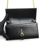 GUCCI JACKIE 1961 CHAIN WALLET BLACK GHW