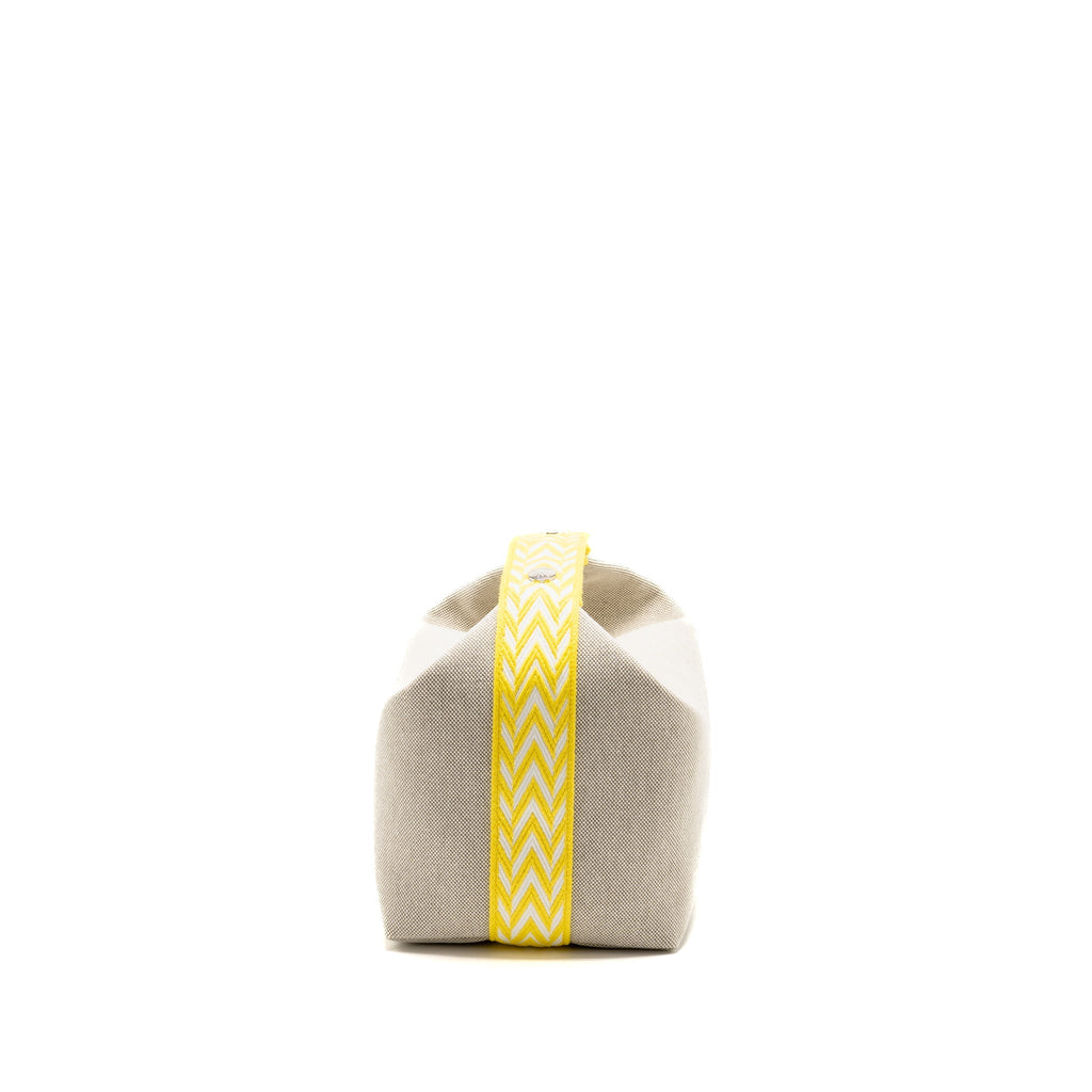 Hermes Bride-a-Brac Case, Large Model Canvas Jaune Citron SHW
