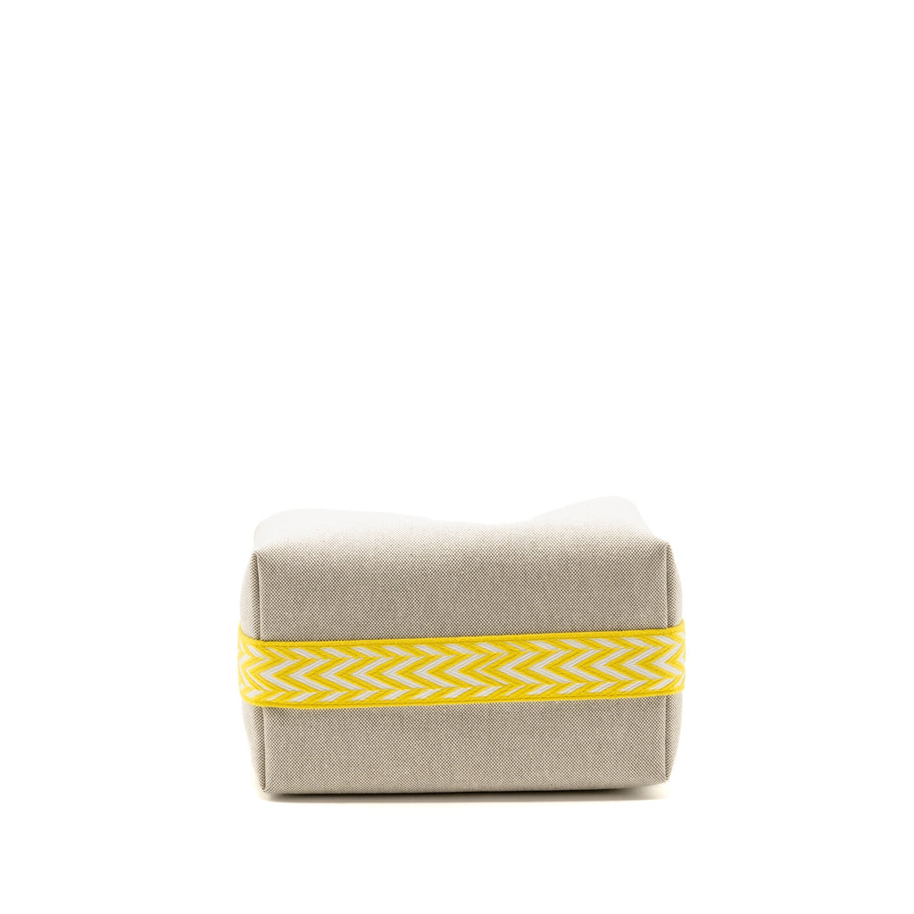 Hermes Bride-a-Brac Case, Large Model Canvas Jaune Citron SHW