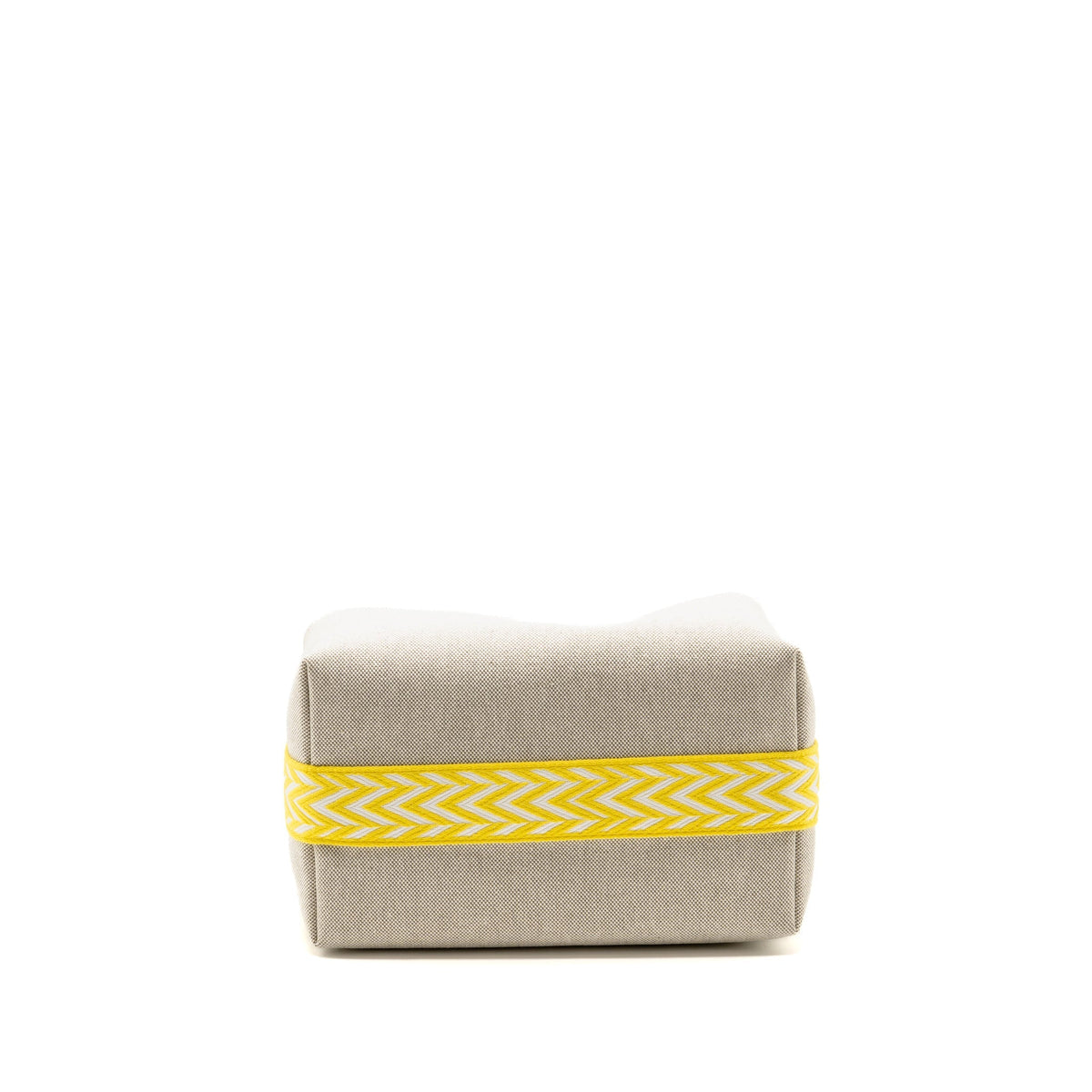 Hermes Bride-a-Brac Case, Large Model Canvas Jaune Citron SHW