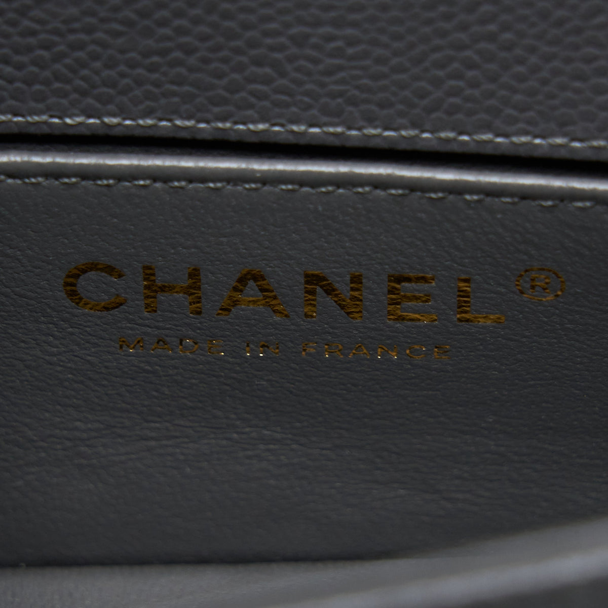 CHANEL MINI BOY BAG CAVIAR GREY BRUSHED GHW (MICROCHIP)