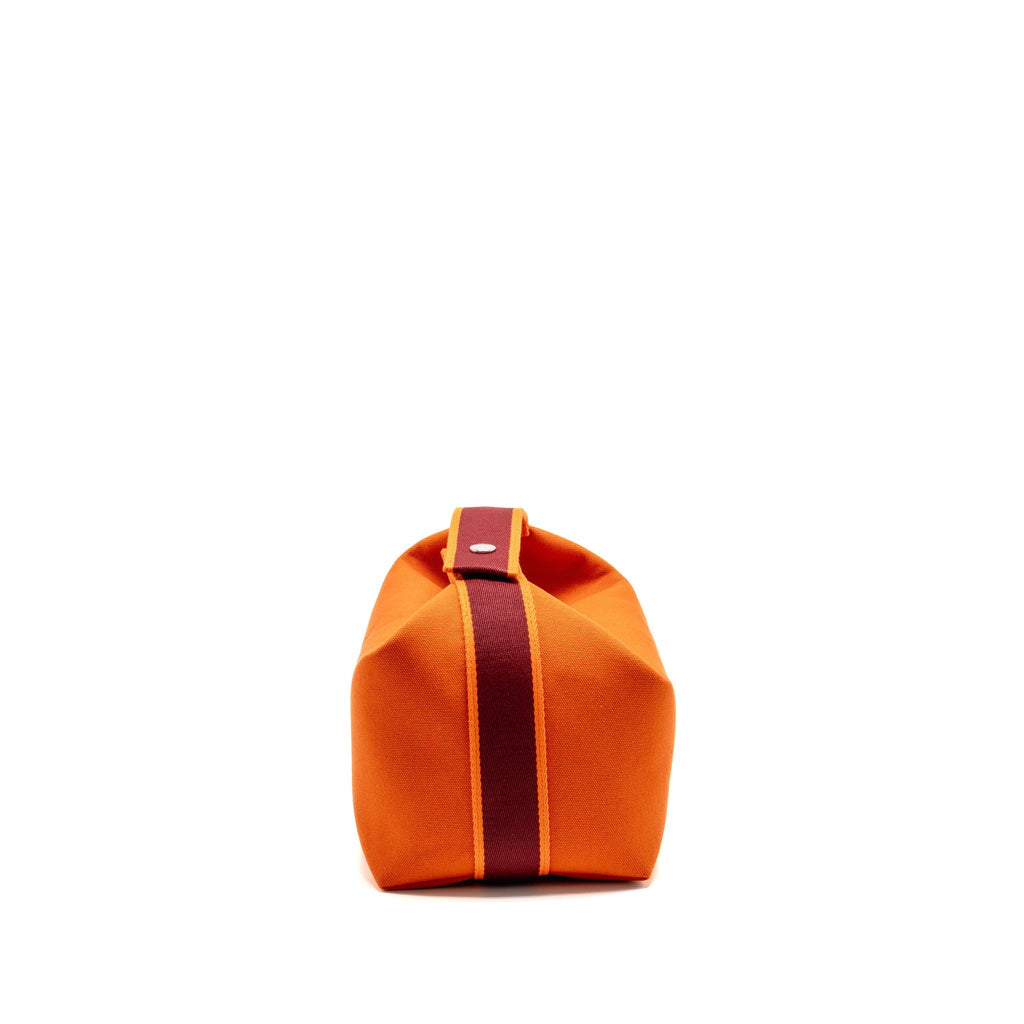 Hermes Bride-a-Brac Case, Large Model Canvas Orange Feu SHW