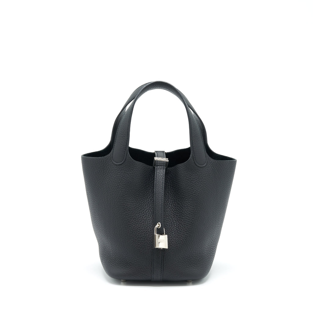 Hermes Picotin 18 Lock Bag Black SHW