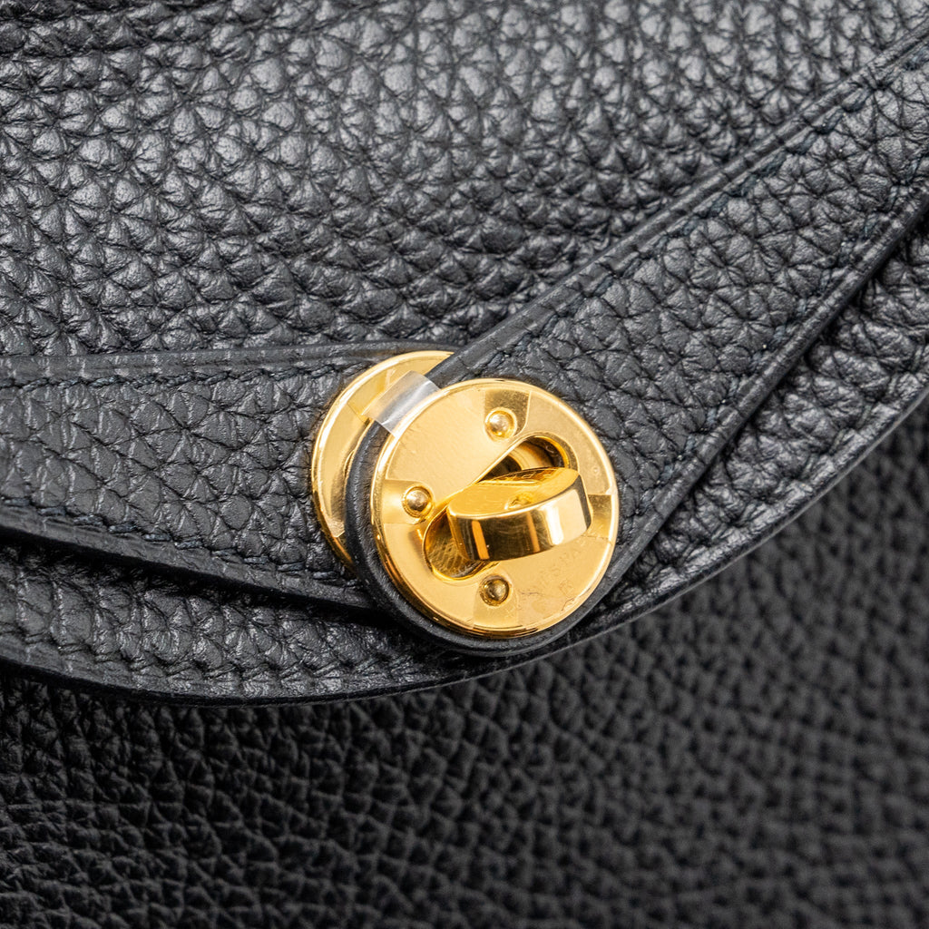Hermes mini lindy clemence black GHW