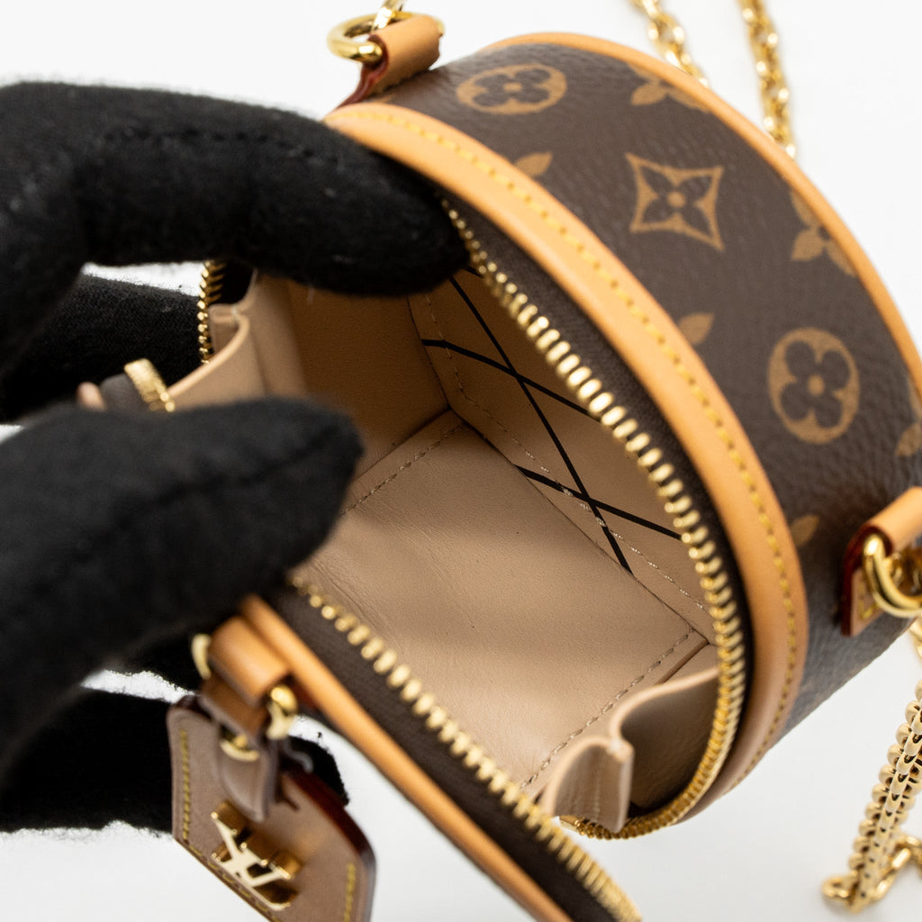 LOUIS VUITTON BOITE CHAPEAU MINI CHAIN BAG MONOGRAM CANVAS GHW