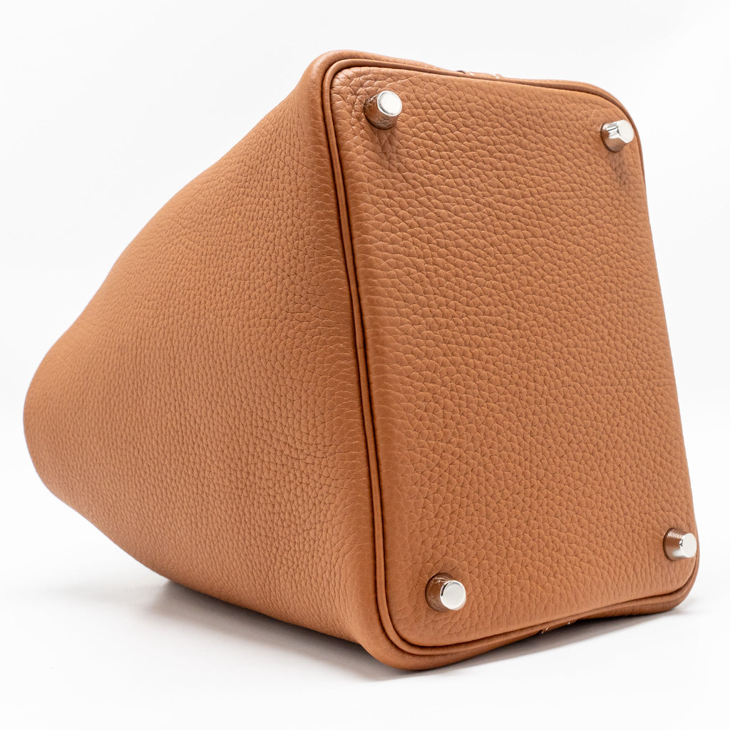 Hermes Picotin 18 Lock Bag Clemence Gold SHW