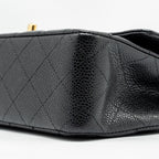 CHANEL MEDIUM CLASSIC DOUBLE FLAP BAG CAVIAR BLACK GHW